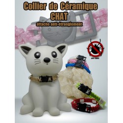 collier céramique chat