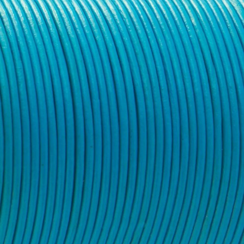 cuir bleu turquoise
